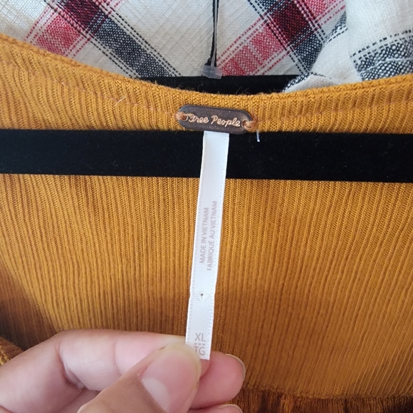 Free People Devin peasant top in Autumn Pearl XL - Picture 4 of 7